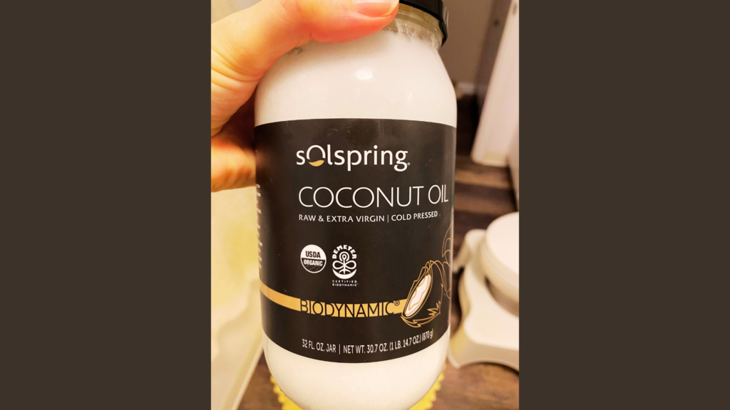 organic biodynamic coconut oil