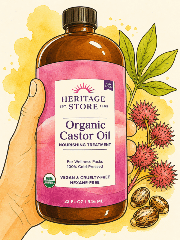 Organic Castor Oil (Glass Bottle)