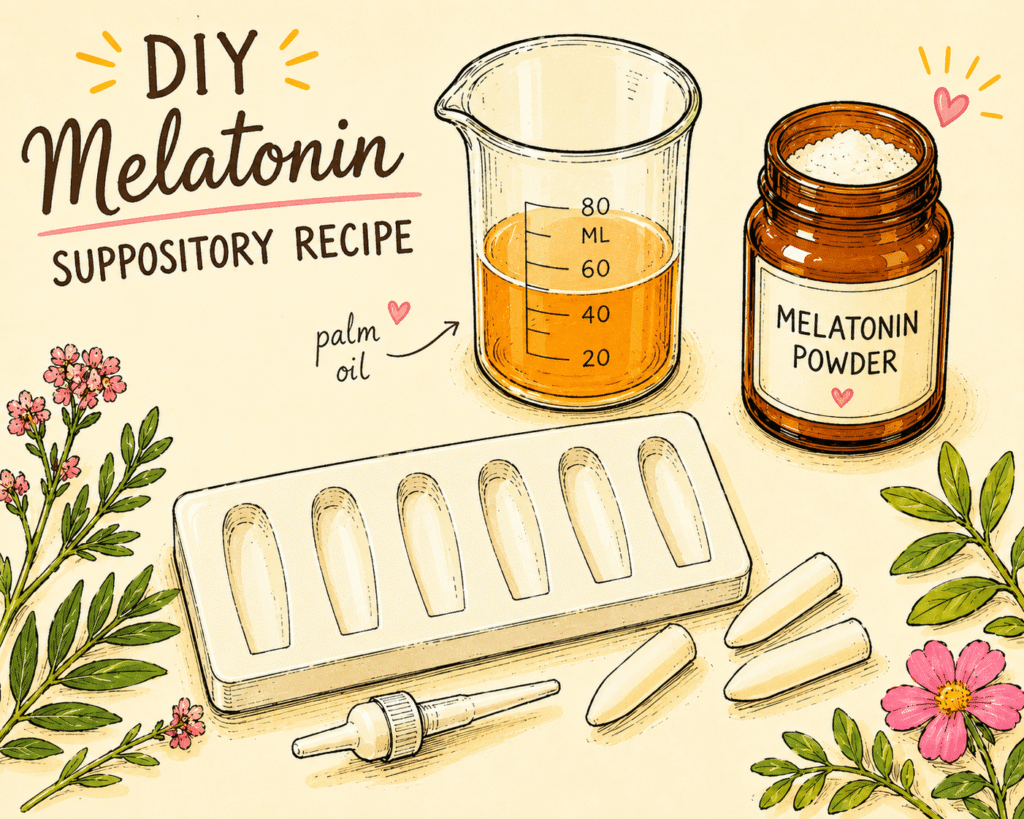 diy melatonin suppository recipe card (1)