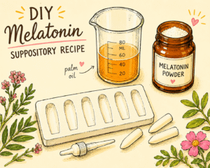 diy melatonin suppository recipe card (1)